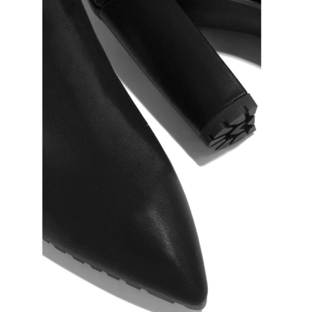 Black Thigh High Stretchy Boots - Picture 5 of 9